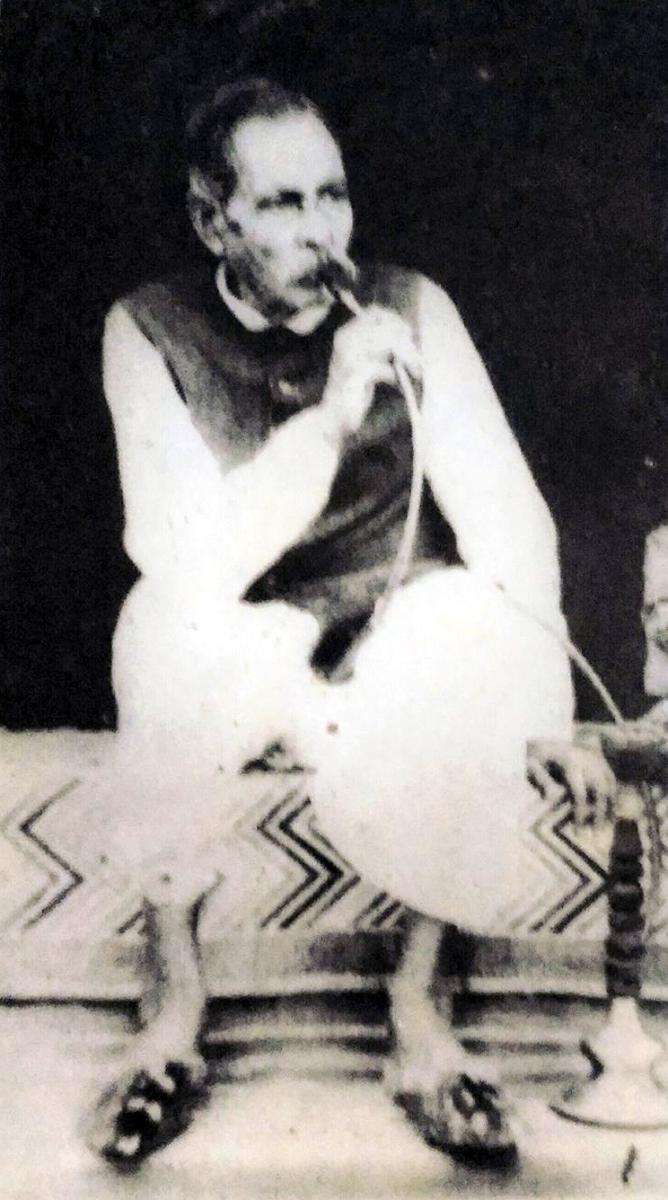 Amiyabhushan's Father Babu Anantabhushan Majumdar – in the 1960s, at his home in Cooch Behar (now 'Rajnagar')